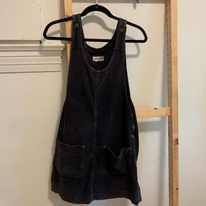 Vintage Black Corduroy Dress